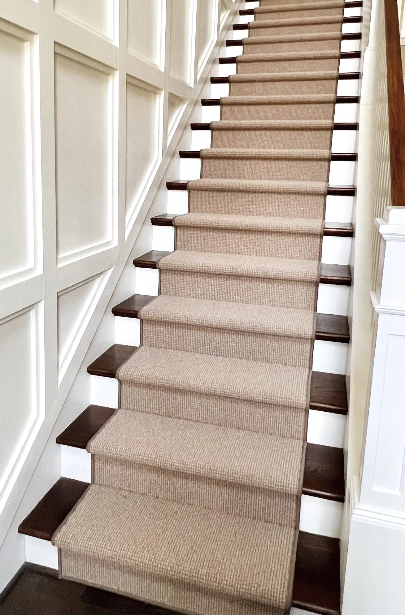 Mohawk-Brookhaven-III-Jute-Custom-Stair-Runner Stairs | Brian's Flooring & Design