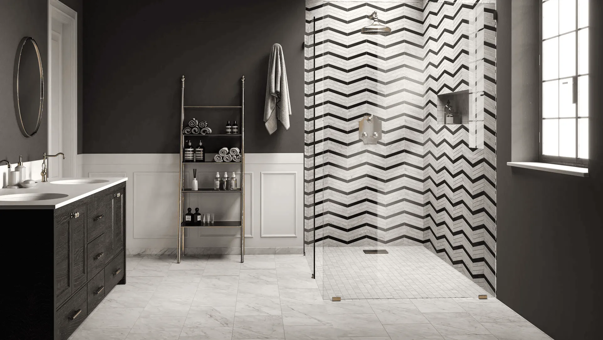 Modern Bathroom | Brian's Flooring & Design