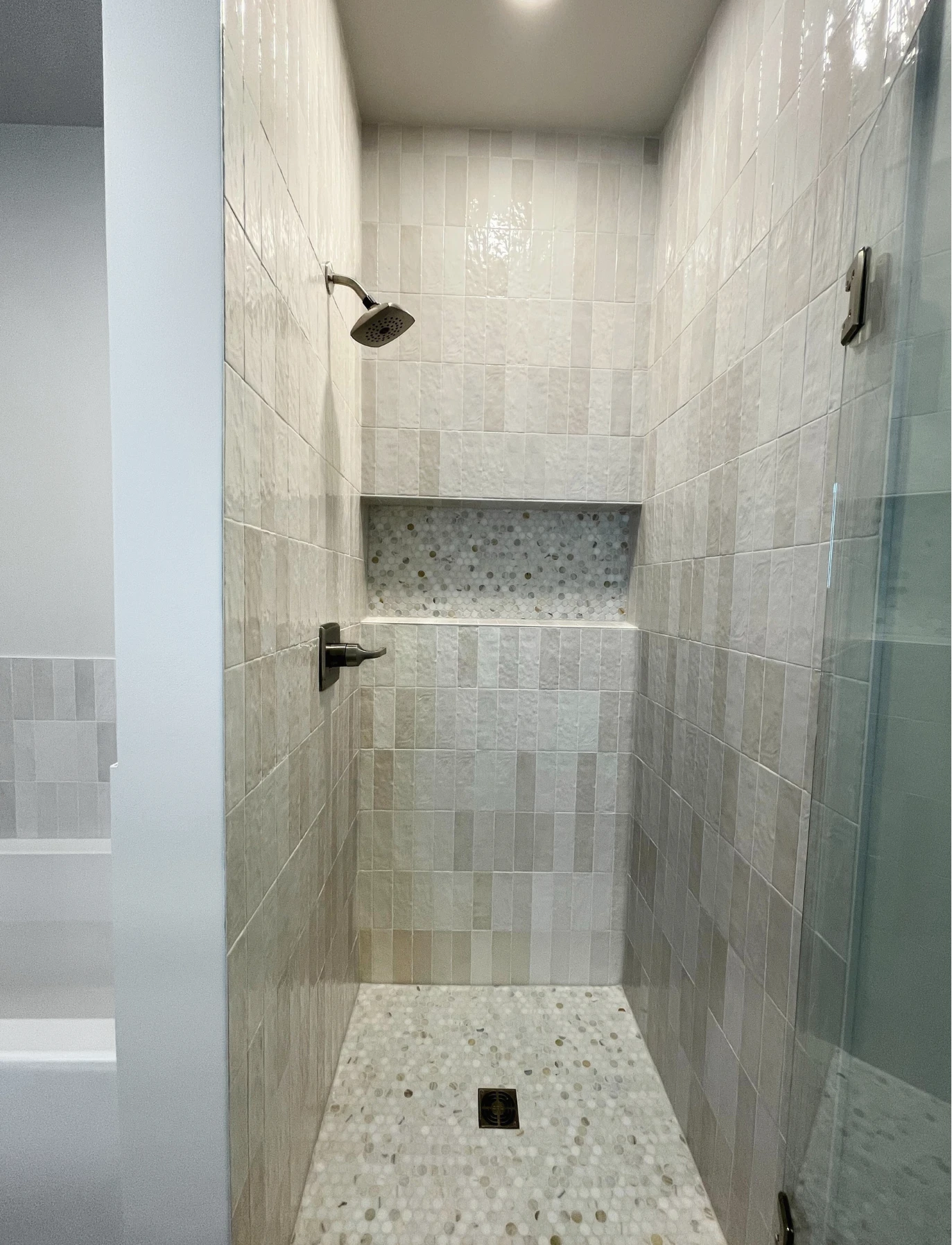 Shower porcelain tile